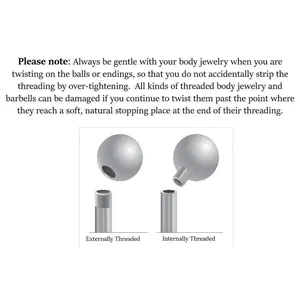 Gold Plated Minimalist Floating Crystal Flower Gems Belly Ring 14g VCH Internally Threaded Piercing