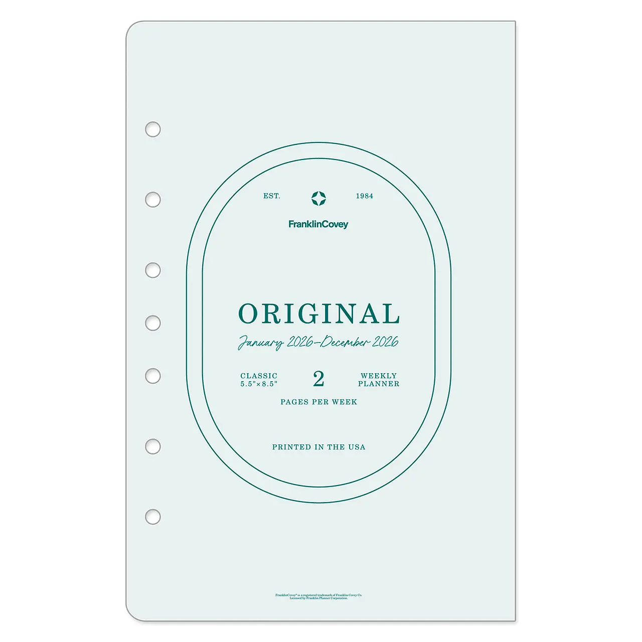 Franklin Planner Original Weekly Ring-bound Planner Jan 2026
