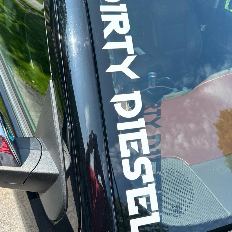 Custom Windshield Decal for Trucks, Cars, SUVs - 23 Inches - Chevy, Dodge, Ram, Ford