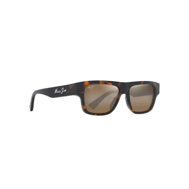 Maui Jim Kōkua Sunglasses H638-10 Matte Dark Havana Frame HCL Bronze Lenses