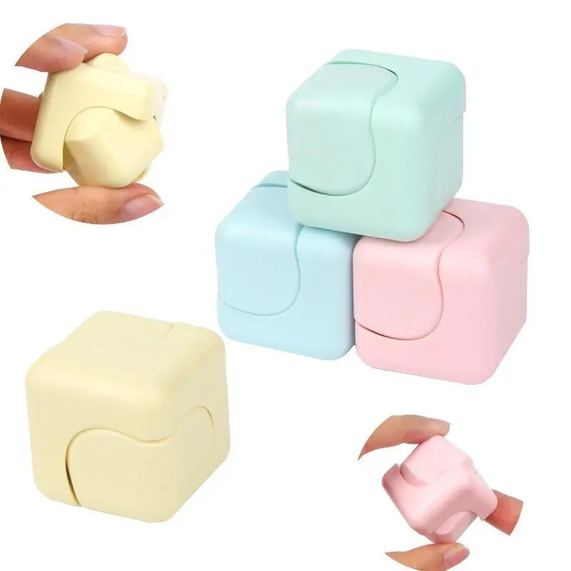 Stress Relief Multi-Functional Toy Set - Finger Spinning Top, Rotating Dice, 3rd-Order Infinite Cube, 4th-Order Cube, Desktop Ornament, Palm Relaxer for Right Brain Development & Irritability Reduction