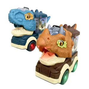 Children's Electric Spray Steam Train Dinosaur Car Retro Locomotive Model with Lights and Sounds Boys and girl Toy