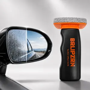 Automotive Glass Oil Film Remover, Built-In Applicator Windshield Cleaner for Water Spots, Rain Blur, Side Mirrors, Car Windows & Rear Glass