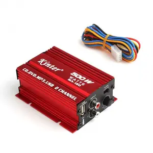 2 Channel 500W Car Motorcycle 12V 2CH Stereo Audio Amplifier Amp Subwoofer