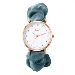 OIDEA Women Elastic Band Wristwatch: Scrunchies Band Stretch Watches Quartz Analog Easy Reader Watches for Women Ladies