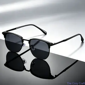2026 New Retro Square Sunglasses Unisex, Luxury Premium Metal Frame Vintage Eyewear UV Protection Shades, Stylish Fashion Accessories Ideal for Street Wear, Beach Travel & Daily Casual Outfits