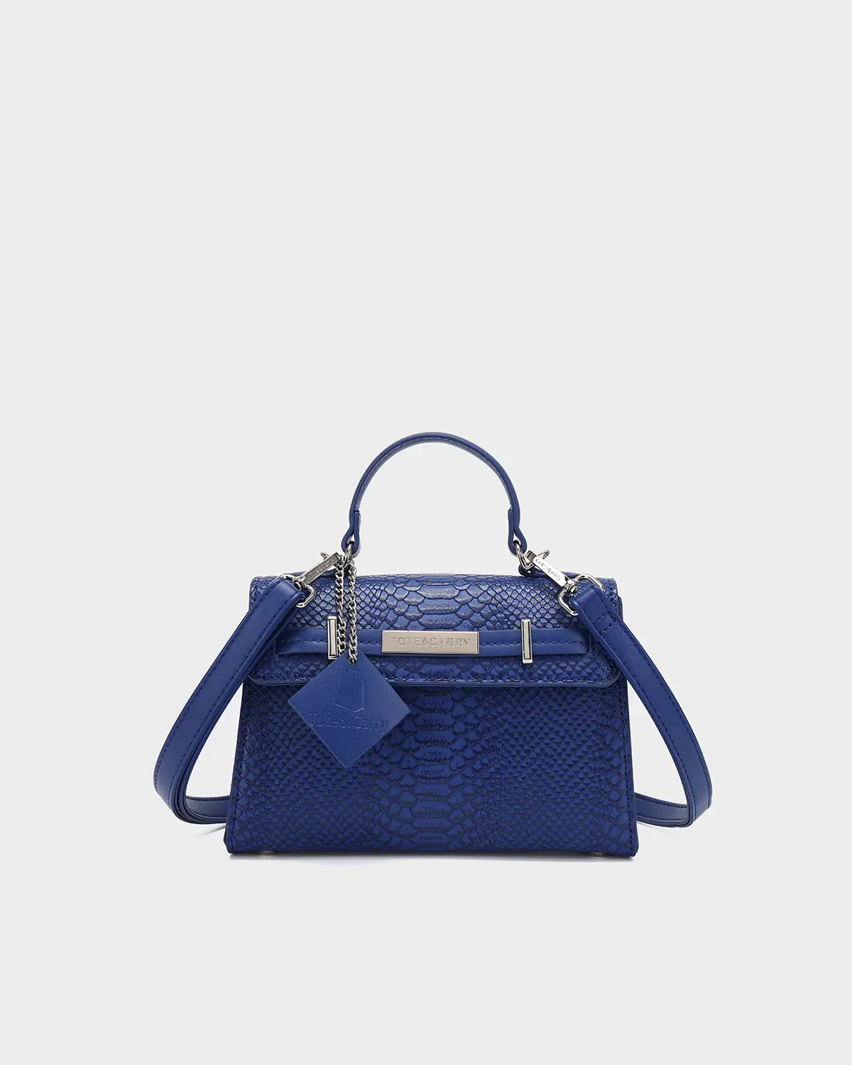 Tote&Carry Women's Prime Mini Double-Handle Tote Bag, Royal Blue, Double Handle Women's Tote Bags