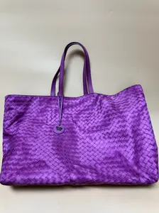 Pre-owned nylon tote bag Bottega Veneta Purple Tote Luxury Handbag