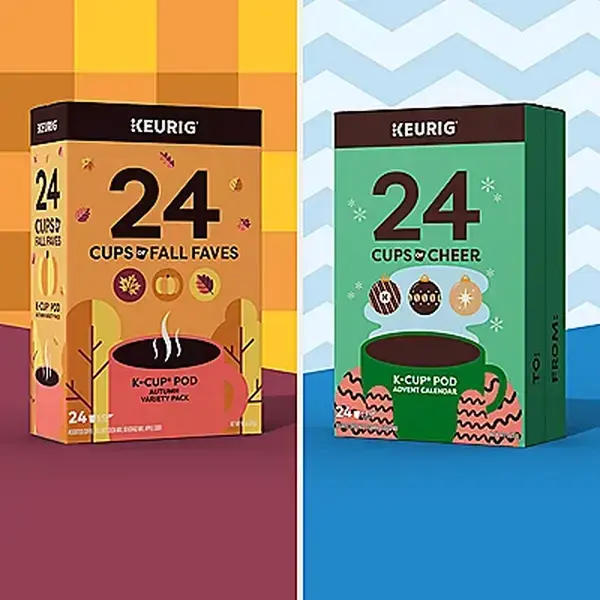 Keurig 24 Cups Variety Pack - Keurig Single Serve Pods - Countdown - 2026 Advent Calendar - Flavored Coffee