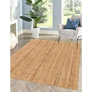 Natural Braided Jute Luxe Rug