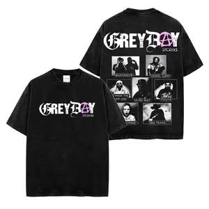 GreyDay 2026 Tour Acid Washed Shirt, G59 Hip Hop Merch, Scrim and Ruby Concert Sweatshirt, Unisex Graphic Streetwear Hoodie, Trendy Cotton Pullover for Men Women, Oversized Music Fan Hoodie Gift