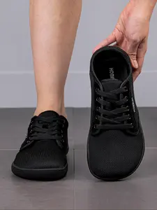 HOBIBEAR Barefoot shoes, adult men's and women's shoes, sports shoes, Lightweight Breathable Shoes, orange casual soft soled wide toe shoes, hiking shoes