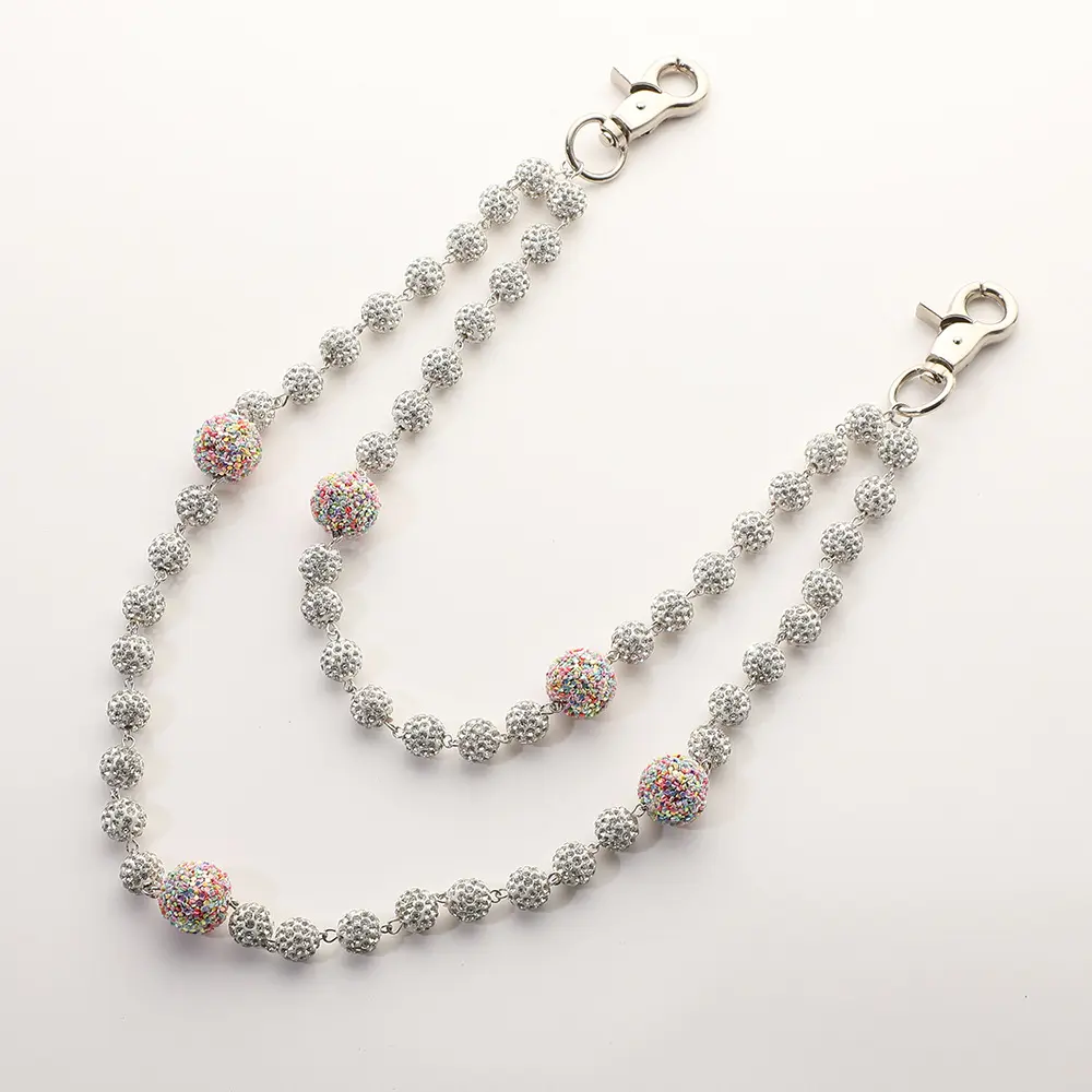 White+light colored beads
