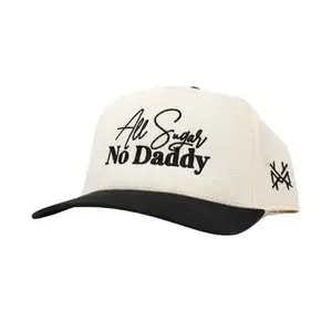 All Sugar No Daddy MadHatter's Embroidered Snapback Adjustable (Up To A Size 8 Head) Premium Trucker Hat