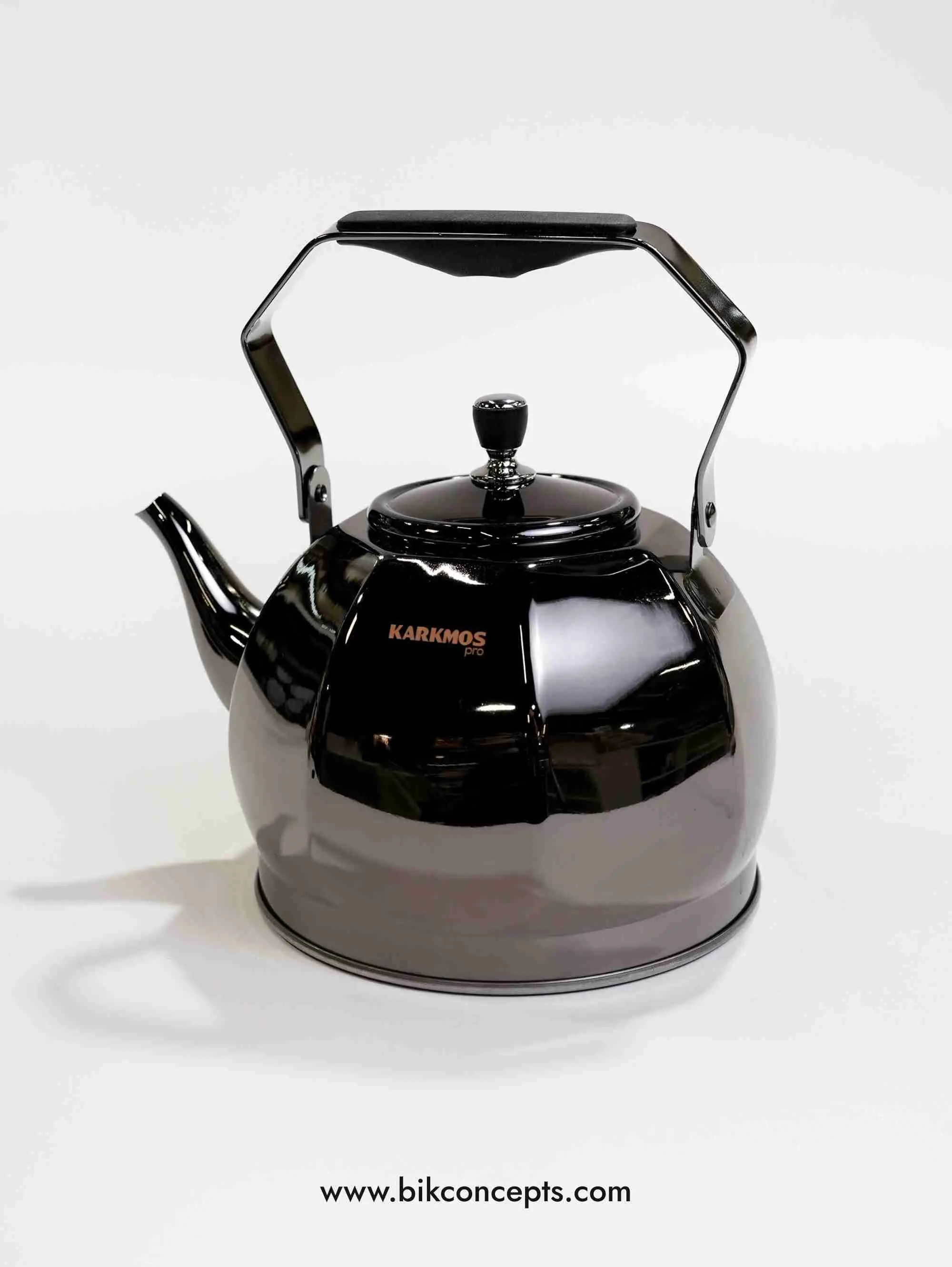 Modern Black Whistling Kettle – 2L Matte Stainless Steel Pot