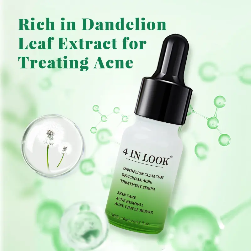 [4 IN LOOK Offcial]Dandelion Acne Treatment Serum – Blemish Control, Oil-Free, Natural Plant-Based Formula for Pimples, Dark Spots, and Oily Skin