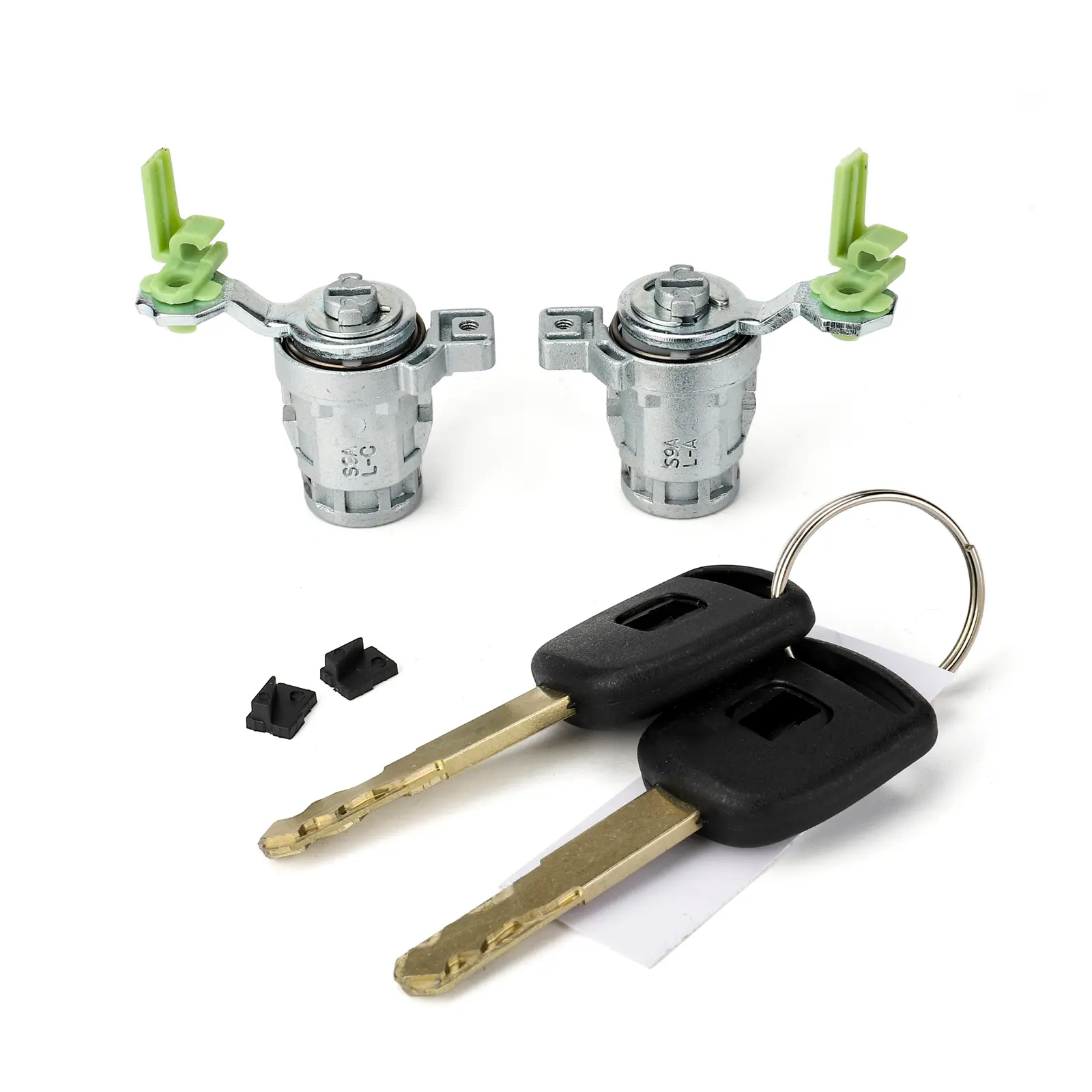 3mirrors Door Lock Cylinder L&R w/ 2 Keys Compatible with Honda 98-02 Accord, 01-05 Civic, 99-04 Odyssey, 00-09 S2000, 72185-S9A-013