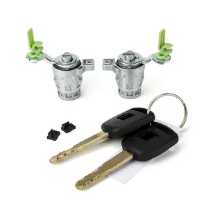 3mirrors Door Lock Cylinder L&R w/ 2 Keys Compatible with Honda 98-02 Accord, 01-05 Civic, 99-04 Odyssey, 00-09 S2000, 72185-S9A-013