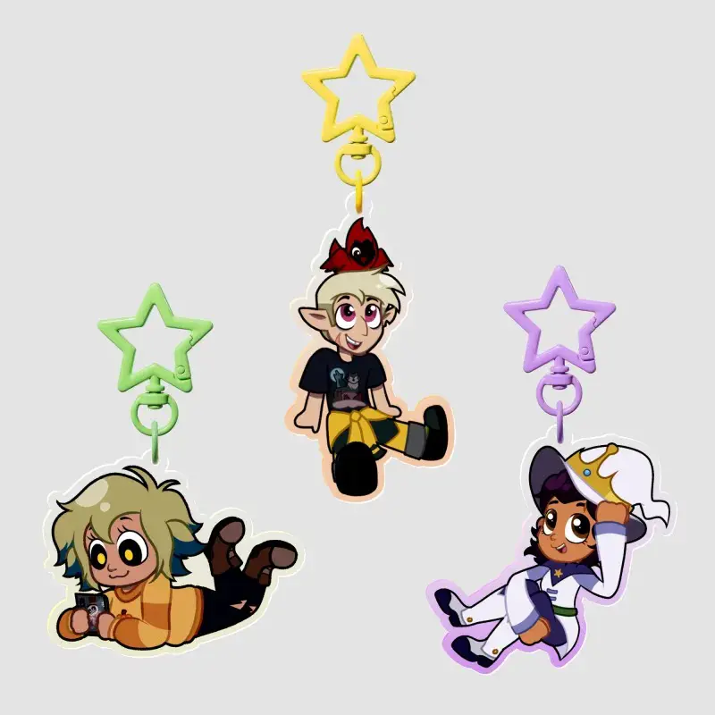 The Noceda Siblings (The Owl House) Acrylic Keychain