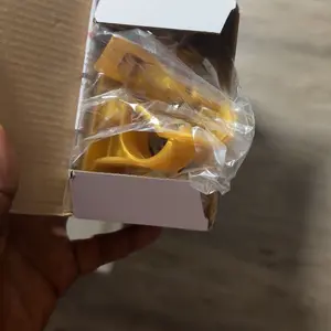 6PCS Self Adhesive Curtain Rod Bracket, No Drilling Curtain Rod Holders, 20lbs Load Capacity Golden Hangers for Bathroom, Living Room, Kitchen