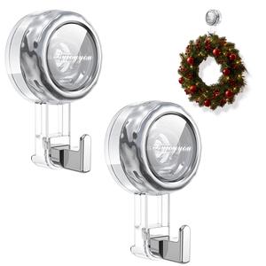 Nicespce Suction Cup Hooks for Shower,Removable Shower Towel Hooks Suction Hooks No Drill Hook for Glass Door for Holloween Christmas Decoration Mirror, Windows, Tile, Robe, Bathroom Suction Hook hooks  that  stick Organiser Hanger