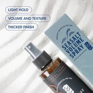 Hairplexx Sea Salt Volume Hair Spray for Natural Thick and Volumizing Look with Matte Hold for Both Women and Men - 6.76 fl oz (Pack of 2 pcs) Sulfate Free Styling