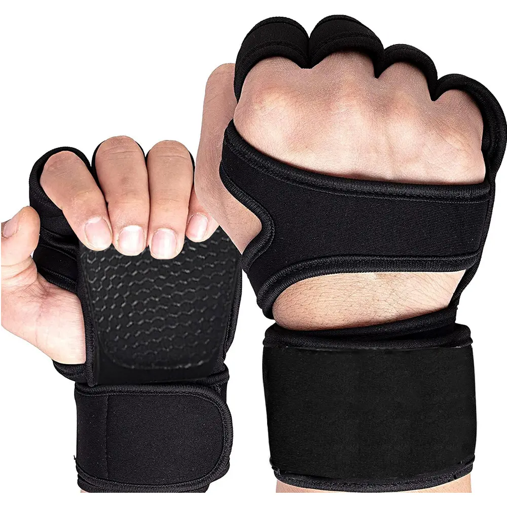 Fitness Gloves with Wrist Support, Sports Gloves for Men and Women, Breathable Gym Gloves for Weightlifting and Gymnastics, Workout Accessories