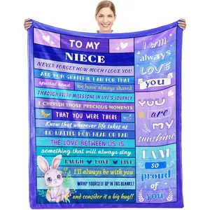 Niece Gifts from Auntie, Niece Blanket, Gifts for Nieces from Aunt, Niece Birthday Graduation Gifts, Niece Gifts from Aunt, Gifts for Niece, for Niece, 40"X50"