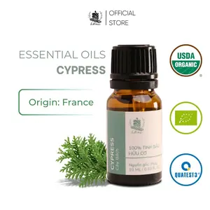 Organic Cypress Essential Oil - 100% Pure Natural - France Origin - Stress Relief & Grounding - Le Rustique