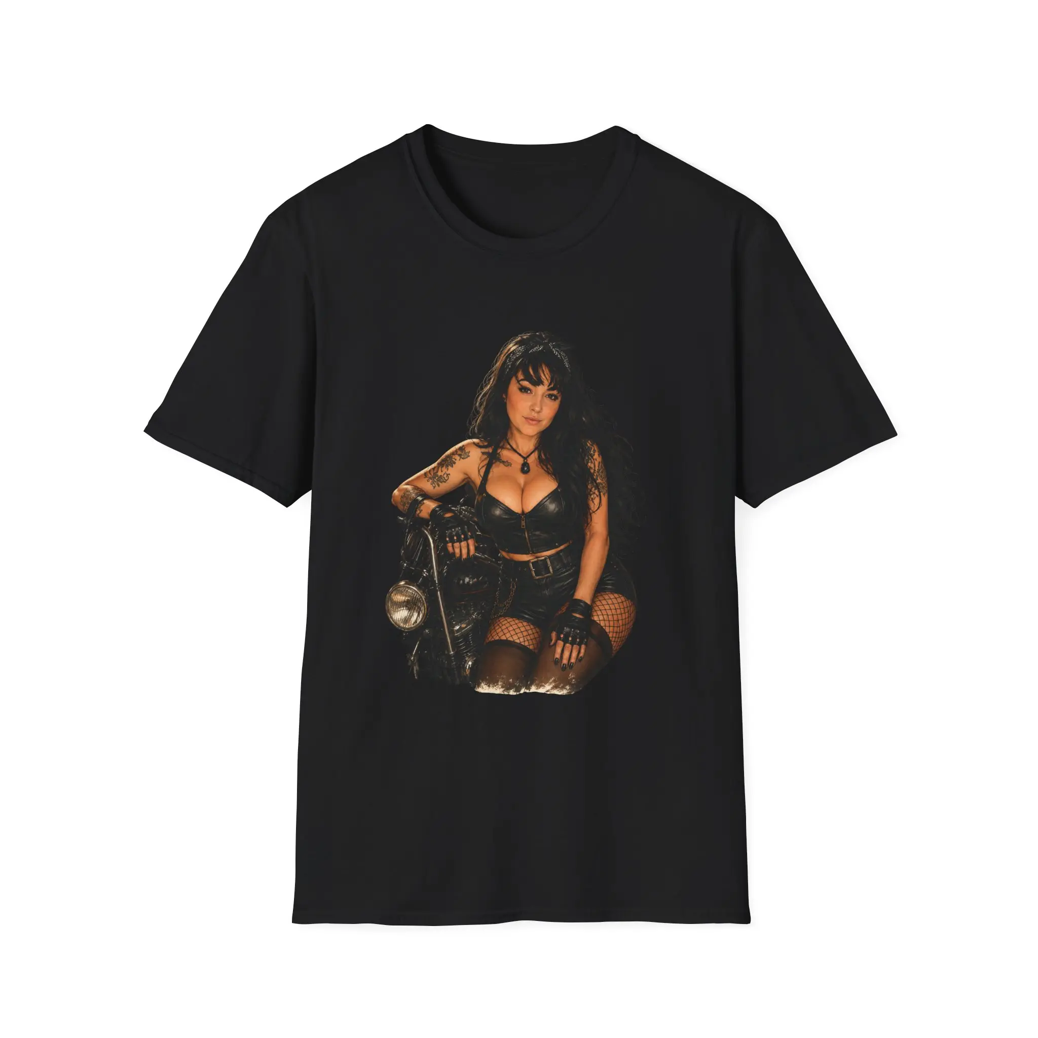 Tattooed Pinup Girl T-Shirt | Retro Femme Fatale Graphic Tee