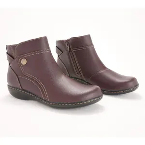 Clarks Collection Leather Ankle Boots - Ashland Mabel