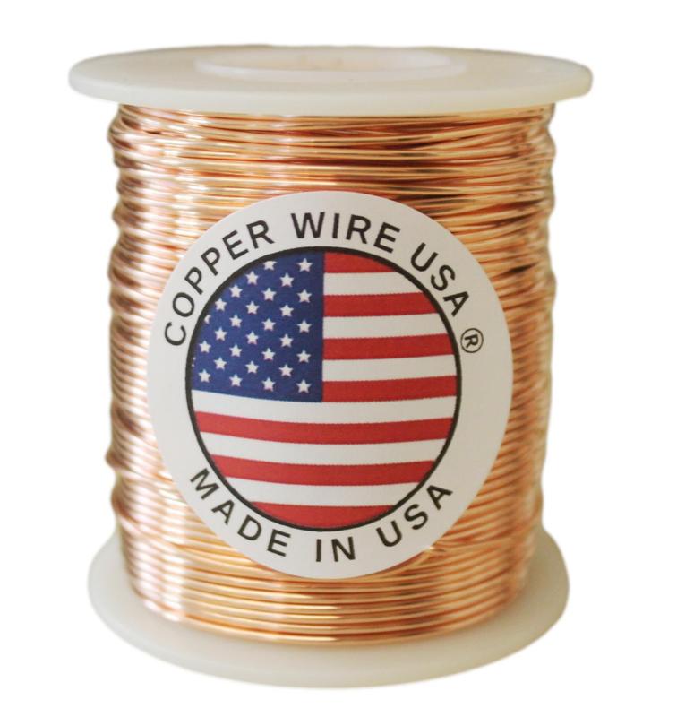 10 Ga. Bare Solid Round Copper Wire 1 Lb. 32 Ft Spool.( dead Soft