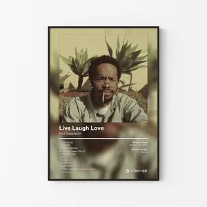 Earl Sweatshirt Album Poster, Doris Some Rap Songs Tracklist, Odd Future Abstract Hip Hop Print, Lo-Fi Rap Decor, Unframed Print Only