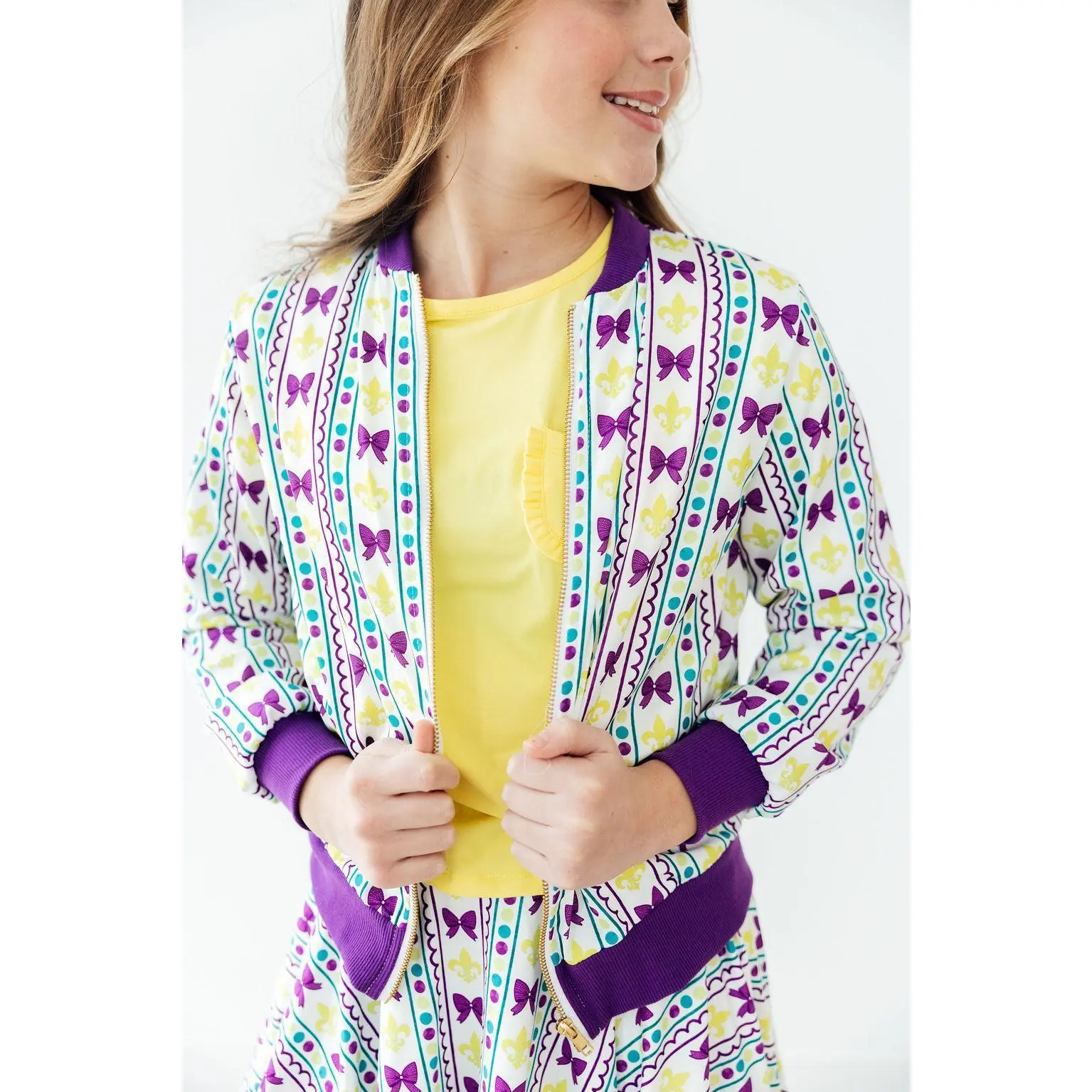 Mardi Gras Satin Jacket