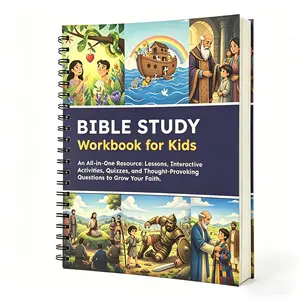 Children'S Spiral Bound Manual Notebook, Bible StudyNotebook, 52-Week Exercise Book, Early EducationTeaching Aid, Used For Children'S Early Education, StudyExercise Manual, Study Notebook.