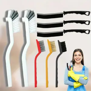 8PCS Hard Bristle Crevice Cleaning Brush Crevice Cleaning Tool Hard Bristle Cleaning Supplies For Kitchen Bathroom Corner Sink Cup Teapot Bottle Blender