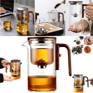 Enchanti Tea Pot 2025 Upgrade Witchcraft Teapot Enchantitea Tea Pot 2 in 1 Enchantipot Magic Tea Pot (20.29/27.05 Oz) Enchanti Teapot with Strainer Clear and Classic Magic Pot for Tea Lovers