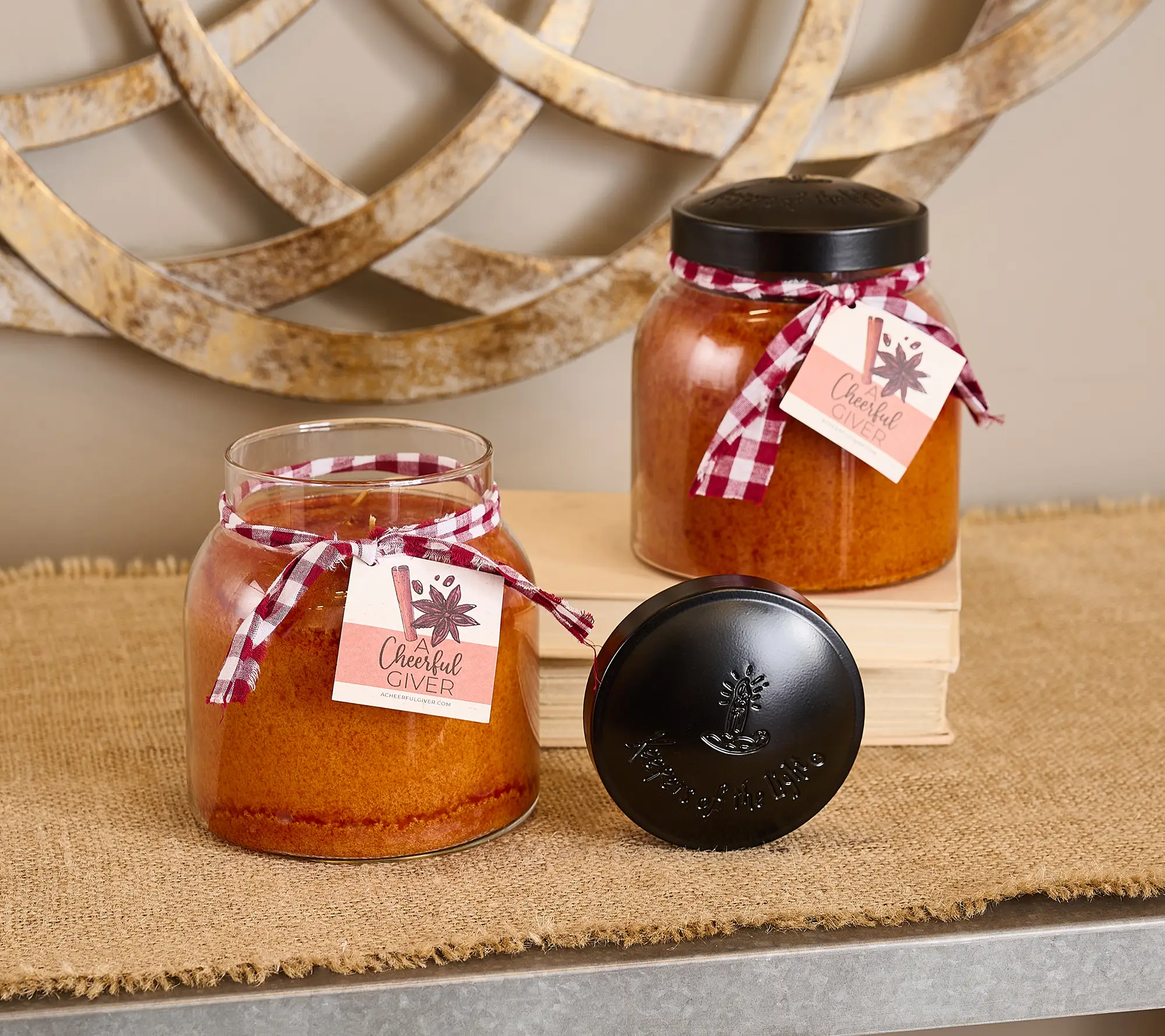 A Cheerful Giver 34 oz. Holiday Papa Jar Duo