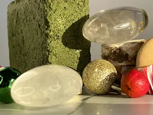 Clear Quartz Palm Stone