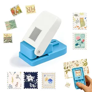 Postage  Punch, 1x0.8 Inch Rectangular   Hole Punch, Lever-Action Paper Punch for Crafting, Scrapbooking & Journaling, Square Craft Hole Puncher for DIY Paper Arts