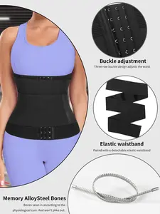 Women's Shapewear Waist Cincher Corset Waist Shaping Adjustable Buckle Hook & Loop Design, Strengthened Waist Trainer Belt, Comfortable and Stylish