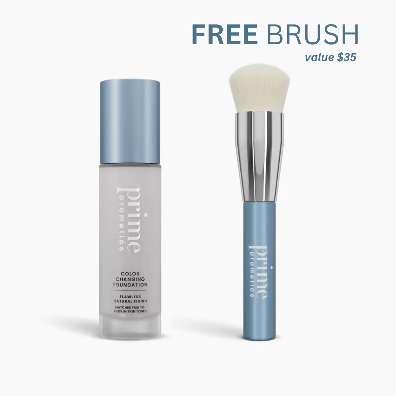 Prime Prometics Color Changing Foundation | Fair to Medium Skin Tones, Moisturizing, Buildable Coverage, Flawless Finish Prime Prometics Color Changing Foundation | Fair to Medium Skin Tones, Moisturizing, Buildable Coverage, Flawless Finish