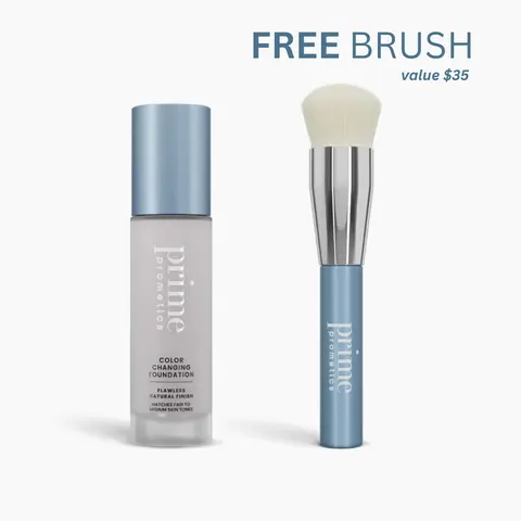 [Prime Prometics] Color Changing Foundation | Fair to Medium Skin Tones, Moisturizing, Buildable Coverage, Flawless Finish