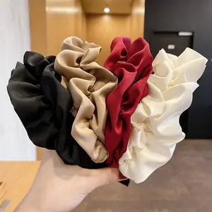 4 Pack Puffy Wide Headbands for Women, Soft Ruched Solid Color Hair Bands, Chic Fashion Hair Hoop Accessories, Trendy Headwrap Set for Daily Wear, Makeup, Party & Outfit Styling outdoorfun