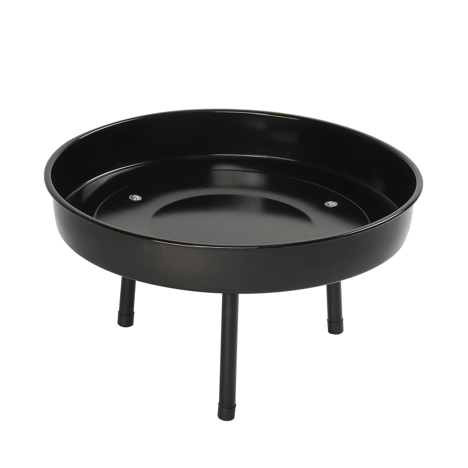 Campfire Tripod Grill, Adjustable Height BBQ Grill Grate with Fire Bowl for Outdoor Camping BBQ, Black