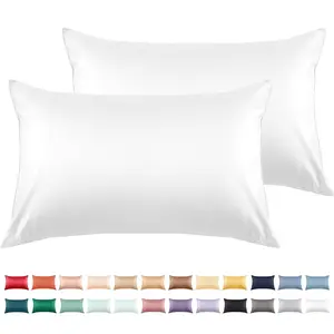 Warmstar Cotton Pillow Cases Standard Size Set of 2, 600 Thread Count Pillowcases 20X26 Inches, Soft Long Staple Cotton Pillowcases Breathable with Envelope Closure,White Warmstar