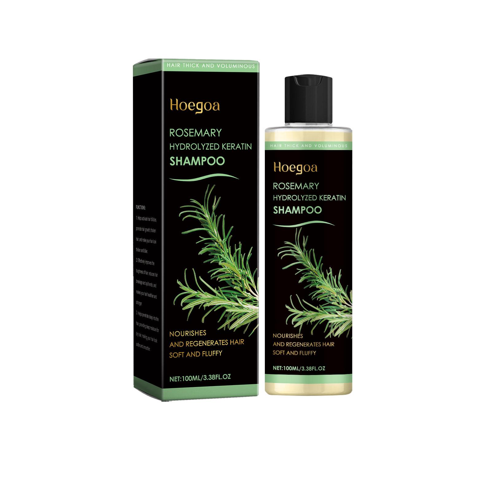 [BUY 2 GET 2]Rosemary Strengthening Natural Travel Size Hair Growth Shampoo with Vitamin C, Organic Blend Keratin - Adults' Cleanser, Scalp Care, Frizz Control, Oil & Dandruff Control, Irritation Relief, Shine Restoration, Vegan Caviar Haircare
