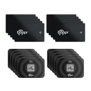 Boppr Bundle - 20 Pack - 10 Cards & 10 BopCards Digital Business Card - Tap To Share - NFC - iPhone & Android
