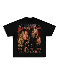 KEYSHIA COLE TEE Print Short Sleeve T-Shirt Menswear Top Stylish Underwear Man Tshirt Streetwear Crewneck Tropical Round Neck Casual Shortsleeve