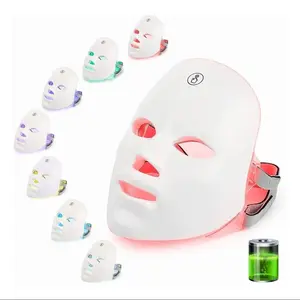 USB Rechargeable Facial LED Mask, 7 Colors LED Beauty Mask, Home Skin Care, New Model Xinghao Cd07s, Lithium Battery, 400mah, Led Face Mask